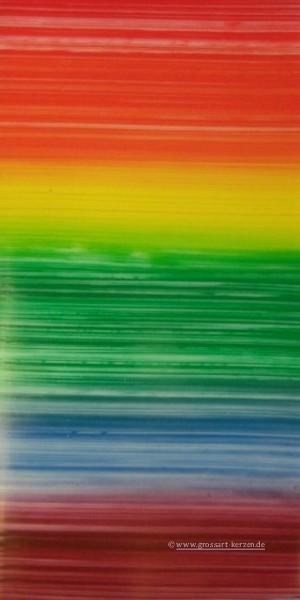 Verzierwachsplatte Regenbogen bemalt